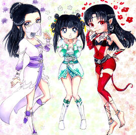 Три прекрасных цветка для Бинхэ