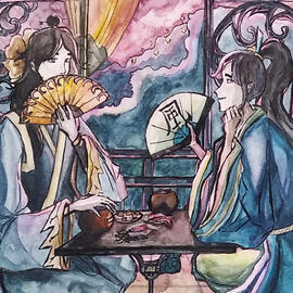 Залитые красным светом